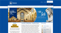 Desktop Screenshot of immaculateconception-parish.org